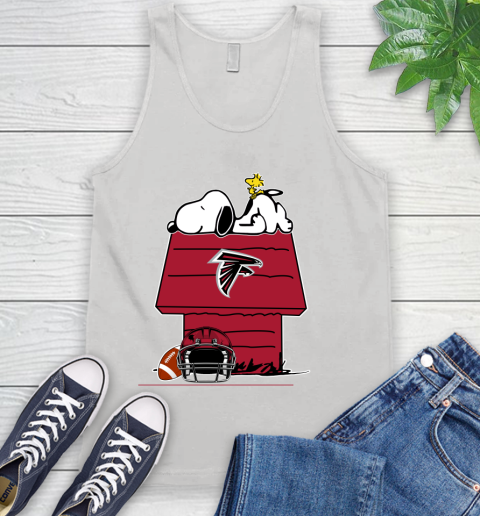 Atlanta Falcons NFL Football Snoopy Woodstock The Peanuts Movie Tank Top