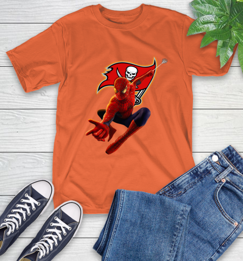 NFL Spider Man Avengers Endgame Football Tampa Bay Buccaneers T-Shirt 5