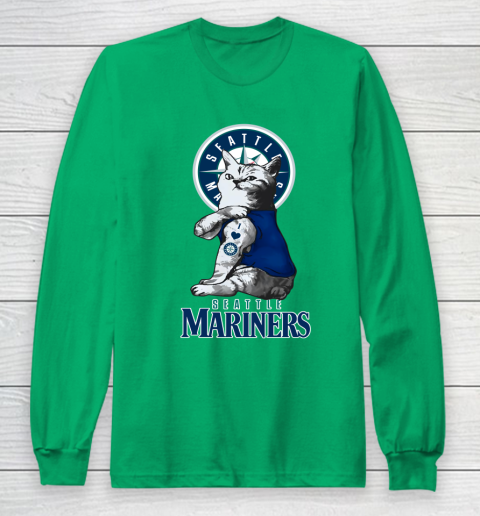 MLB Baseball My Cat Loves Seattle Mariners Long Sleeve T-Shirt 4