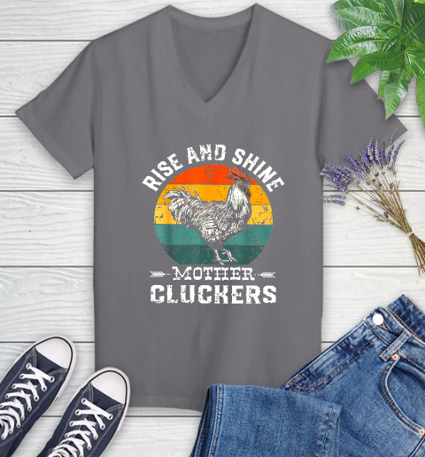 Rise And Shine Mother Cluckers Vintage Shirt 80