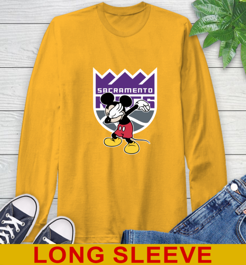 Sacramento Kings NBA Basketball Dabbing Mickey Disney Sports Long Sleeve T-Shirt 3