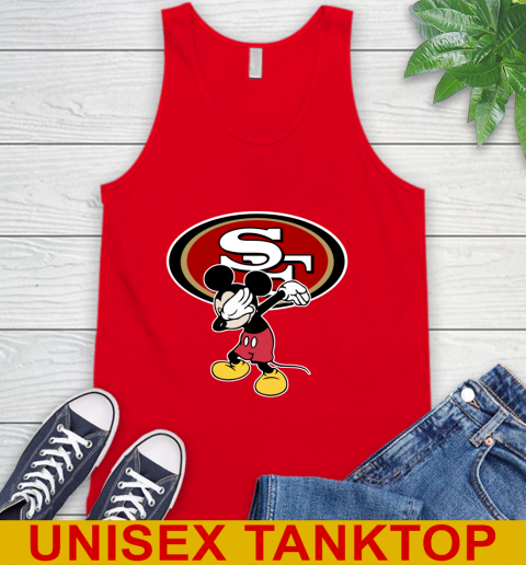 San Francisco 49ers NFL Football Dabbing Mickey Disney Sports Tank Top 6