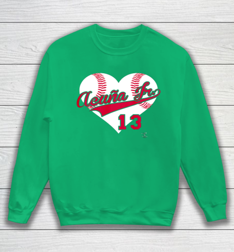 Ronald Acuna Jr Baseball Heart Gameday Sweatshirt 5