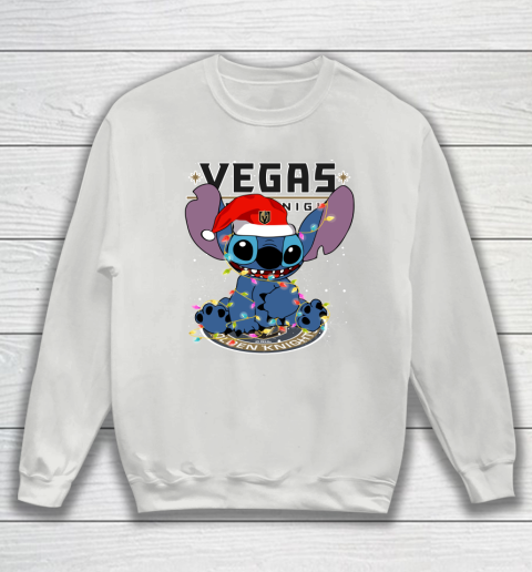 Vegas Golden Knights NHL Hockey noel stitch Christmas Sweatshirt 3