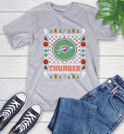 Oklahoma City Thunder Merry Christmas NBA Basketball Loyal Fan Ugly Shirt 6