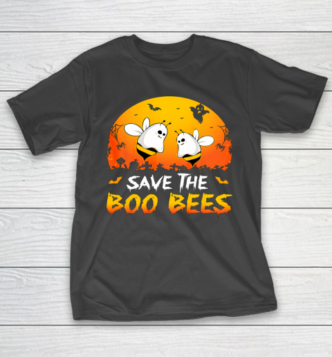Save The Boo Bees Funny Breast Cancer Awareness Halloween T-Shirt