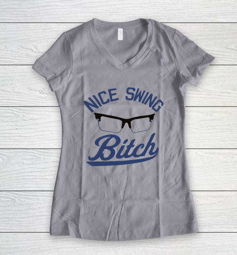 Nice Swing Bitch Women's V-Neck T-Shirt 2