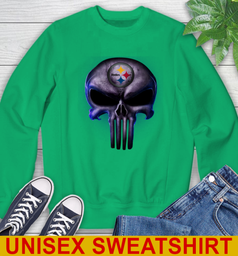 Pittsburgh Steelers NFL Football Punisher Skull Sports Sweatshirt 8
