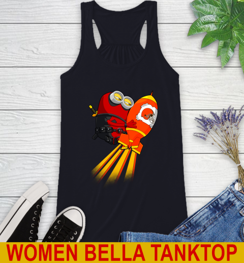 NFL Football Cleveland Browns Deadpool Minion Marvel Shirt Racerback Tank 8