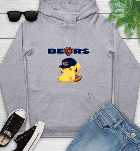NFL Pikachu Football Sports Chicago Bears Youth Hoodie 6