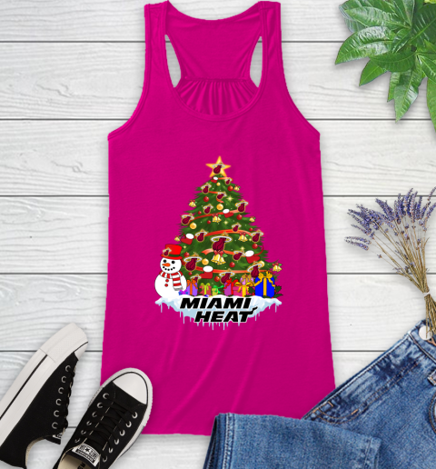 Miami Heat Merry Christmas NBA Basketball Sports Racerback Tank 8
