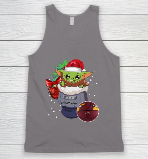 Miami Heat Christmas Baby Yoda Star Wars Funny Happy NBA Tank Top 7