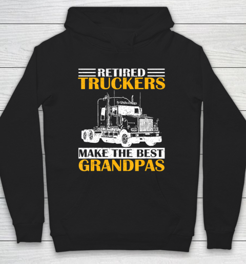 GrandFather gift shirt Vintage Retired Trucker Make The Best Grandpa Retirement Tee T Shirt Hoodie