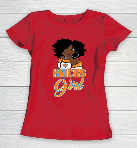 New York Knicks Girl NBA Women's T-Shirt 10