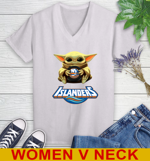 NHL Hockey New York Islanders Star Wars Baby Yoda Shirt 77