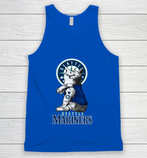 MLB Baseball My Cat Loves Seattle Mariners Tank Top 4