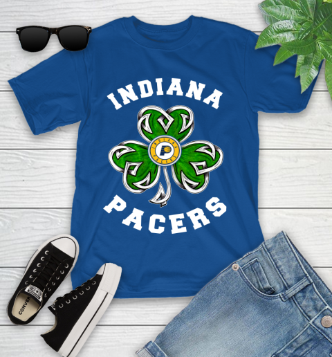 NBA Indiana Pacers Three Leaf Clover St Patrick's Day Basketball Sports Youth T-Shirt 12