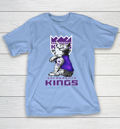 NBA Basketball My Cat Loves Sacramento Kings T-Shirt 10