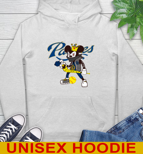 San Diego Padres MLB Baseball Mickey Peace Sign Sports Hoodie