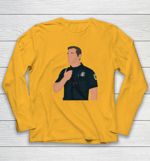 Bobby Nash Captain 911 On ABC TV Show Long Sleeve T-Shirt 2