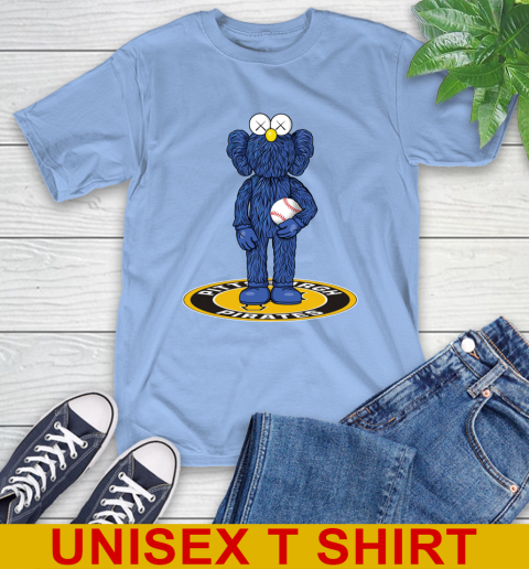 MLB Baseball Pittsburgh Pirates Kaws Bff Blue Figure Shirt T-Shirt 11