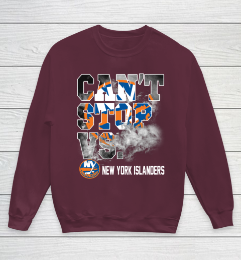 NHL New York Islanders Hockey Can't Stop Vs Youth Sweatshirt 4