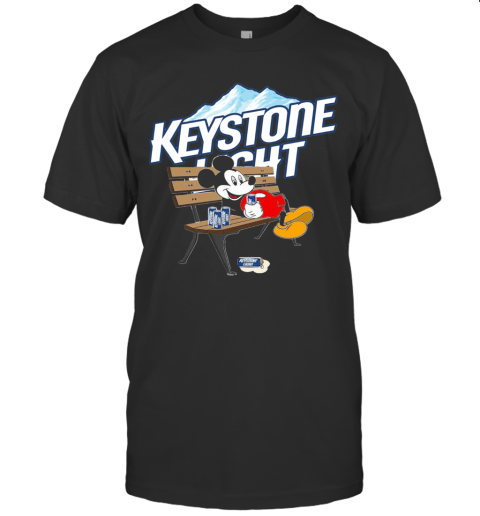 Mickey Mouse Drink Keystone Light T-Shirt