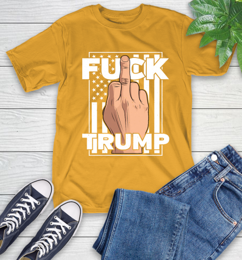 Fuck Trump Middle Finger Anti Republican T Shirt 2