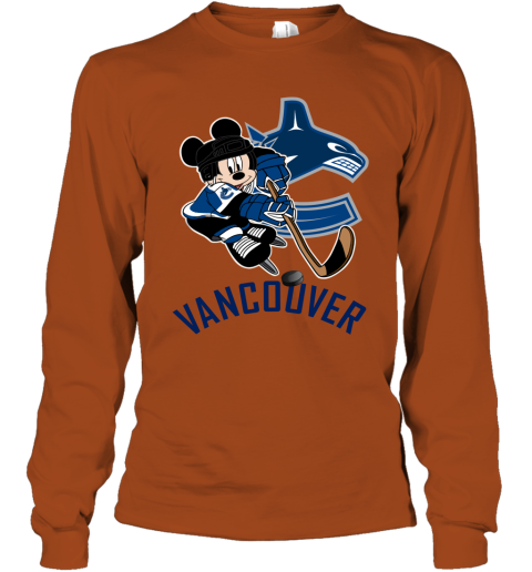 Vancouver Canucks Reebok HOME Navy jersey logo T-Shirt