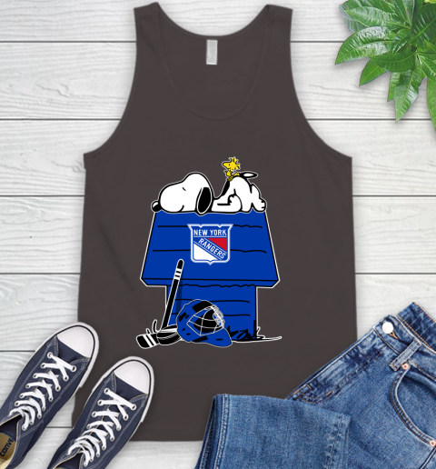 New York Rangers NHL Hockey Snoopy Woodstock The Peanuts Movie Tank Top 7
