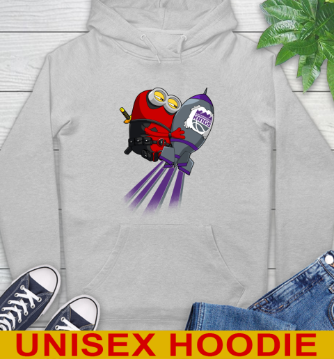 NBA Basketball Sacramento Kings Deadpool Minion Marvel Shirt Hoodie - Image 7