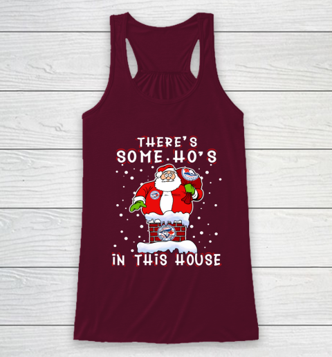 Toronto Blue Jays Christmas There Is Some Hos In This House Santa Stuck In The Chimney MLB Racerback Tank 2