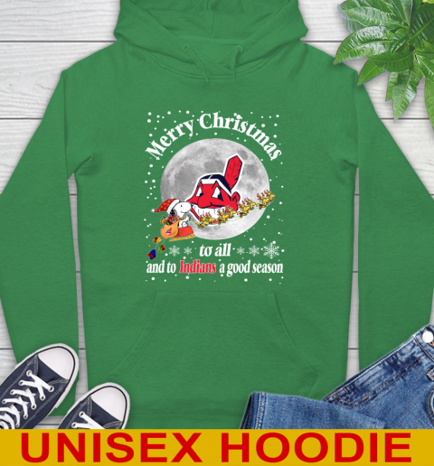 Cleveland Indians Merry Christmas To All And To Indians A Good Season MLB Baseball Sports Hoodie 8