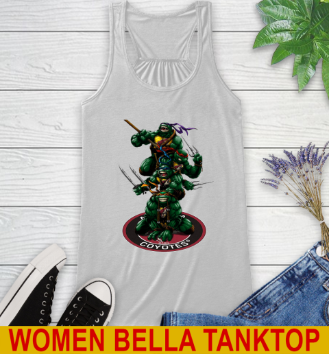 NHL Hockey Arizona Coyotes Teenage Mutant Ninja Turtles Shirt Racerback Tank