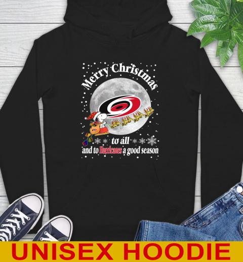 Carolina Hurricanes Merry Christmas To All And To Hurricanes A Good Season NHL Hockey Sports Hoodie