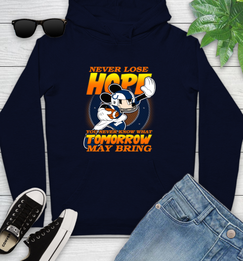 Indianapolis Colts NFL Football Mickey Disney Never Lose Hope Youth Hoodie 3