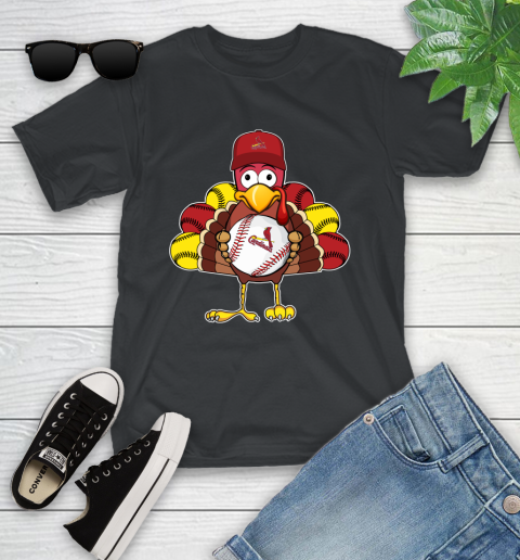 St.Louis Cardinals Turkey thanksgiving Youth T-Shirt 2