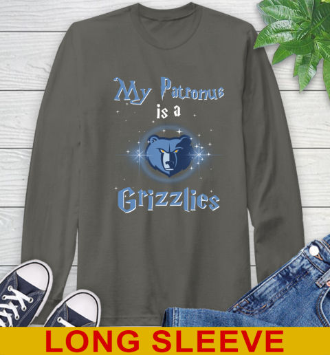 NBA Basketball Harry Potter My Patronus Is A Memphis Grizzlies Long Sleeve T-Shirt 10