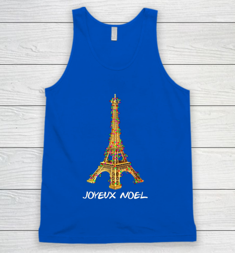 Joyeux Noel French Merry Christmas Eiffel Tower Tank Top 4