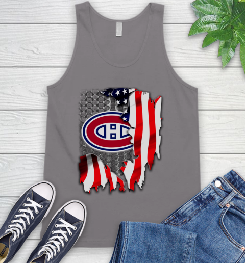 Montreal Canadiens NHL Hockey American Flag Tank Top 6