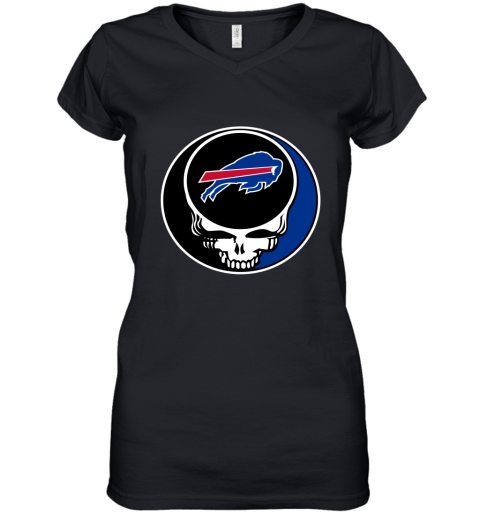 NFL Buffalo Bills Grateful Dead Rock Band Football Sports Rqvr3oGPFUz women v neck t shirt 39 95 151514 front black