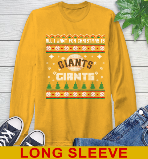 MLB All I Want For Christmas Is San Francisco Giants Baseball Sports 56