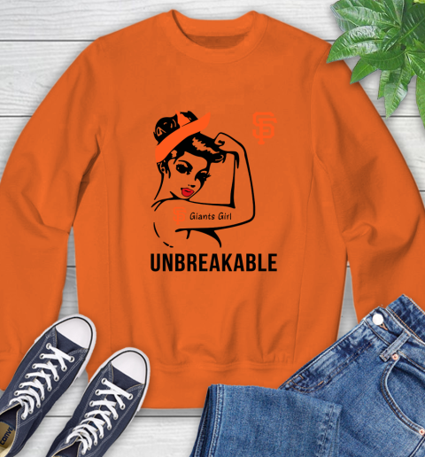 MLB San Francisco Giants Girl Unbreakable Baseball Sports Sweatshirt 2