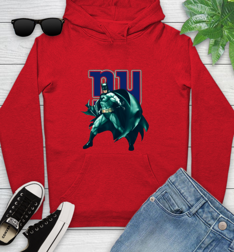 NFL Batman Football Sports New York Giants Youth Hoodie 11