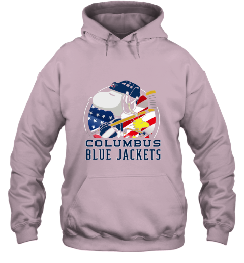 Columbus Blue Jackets Ice Hockey Snoopy And Woodstock NHL Hoodie