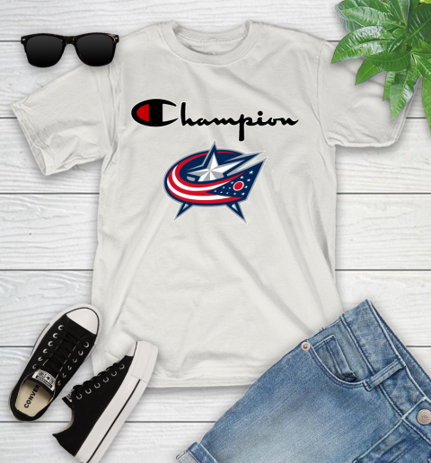 NHL Hockey Columbus Blue Jackets Champion Shirt Youth T-Shirt 11