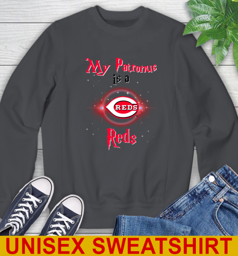 MLB Baseball Harry Potter My Patronus Is A Cincinnati Reds Sweatshirt 7