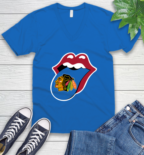 Chicago Blackhawks NHL Hockey Lips I Root For My Team Adoring Fan 54