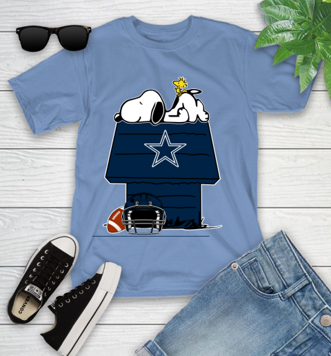 Dallas Cowboys NFL Football Snoopy Woodstock The Peanuts Movie Youth T-Shirt 11