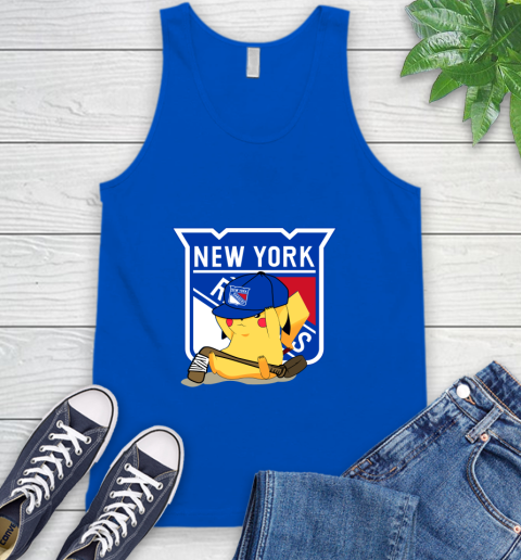 NHL Pikachu Hockey Sports New York Rangers Tank Top 5